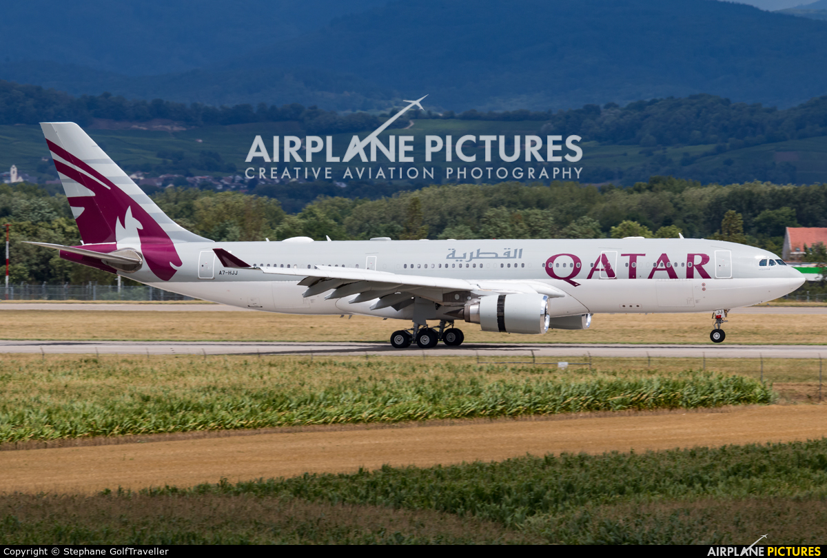 Qatar Amiri Flight A7-HJJ aircraft at Basel - Mulhouse- Euro