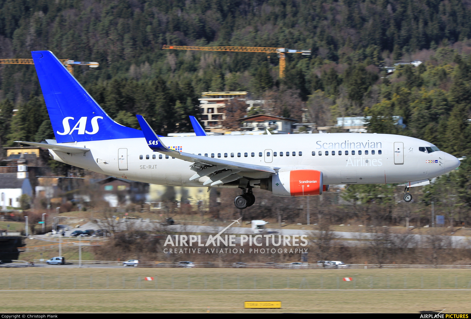 SAS - Scandinavian Airlines SE-RJT aircraft at Innsbruck