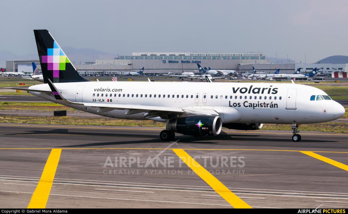 Volaris XA-VLN aircraft at Mexico City - Licenciado Benito Juarez Intl