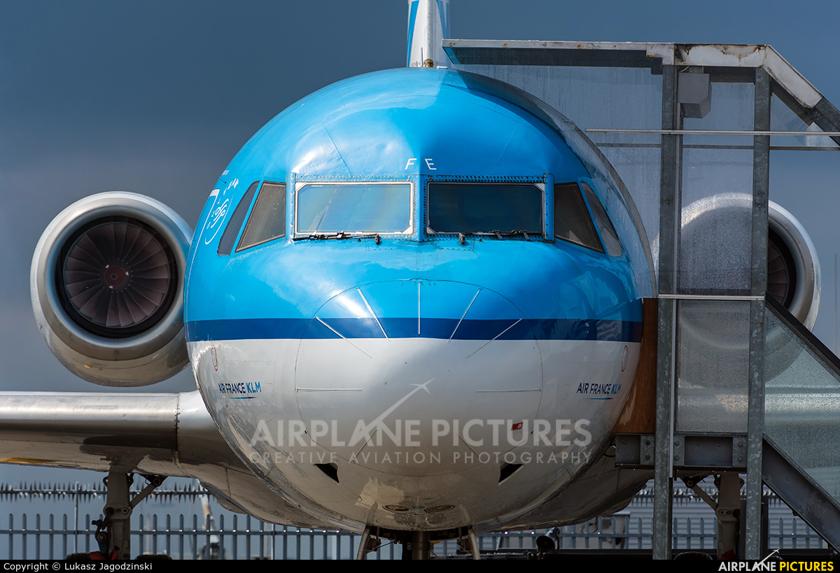KLM Cityhopper PH-OFE aircraft at Amsterdam - Schiphol