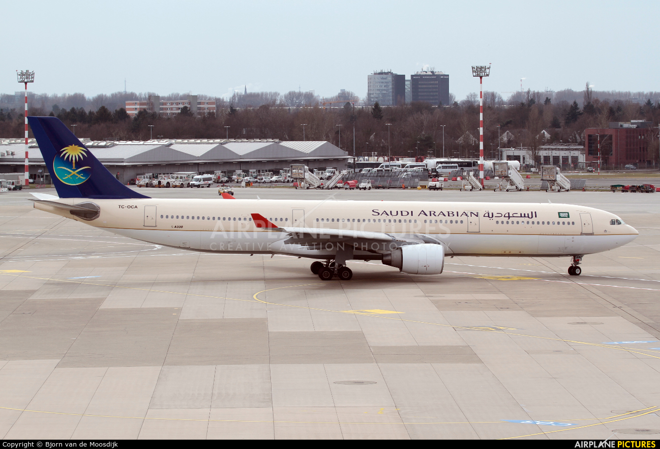 Saudi Arabian Airlines TC-OCA aircraft at Düsseldorf