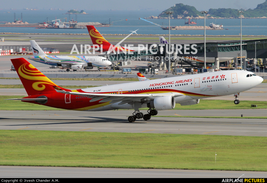 Hong Kong Airlines B-LNF aircraft at HKG - Chek Lap Kok Intl