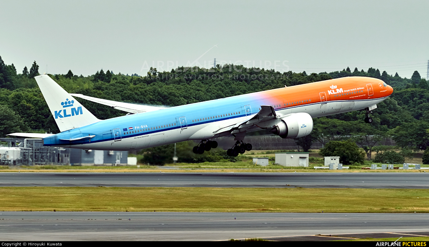 KLM PH-BVA aircraft at Tokyo - Narita Intl