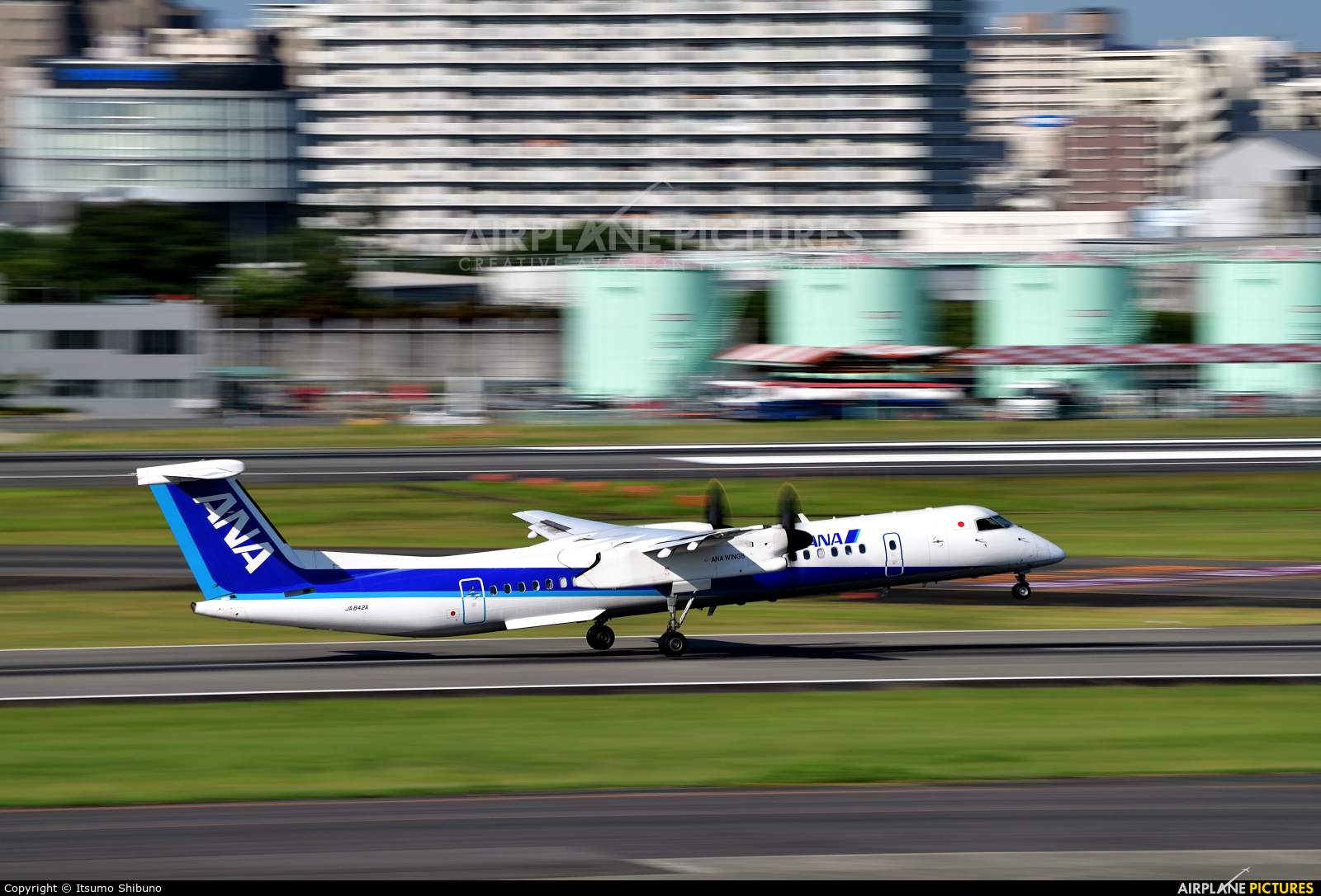 ANA Wings JA842A aircraft at Osaka - Itami Intl
