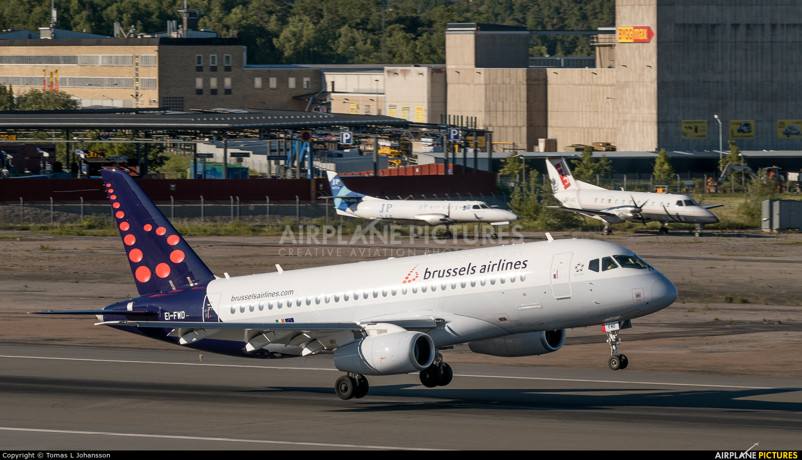 Brussels Airlines EI-FWD aircraft at Stockholm - Bromma