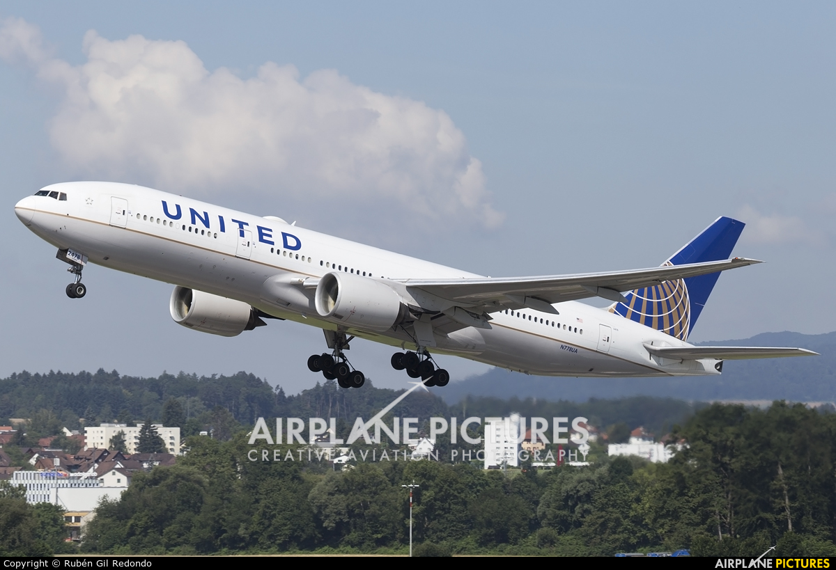 United Airlines N778UA aircraft at Zurich