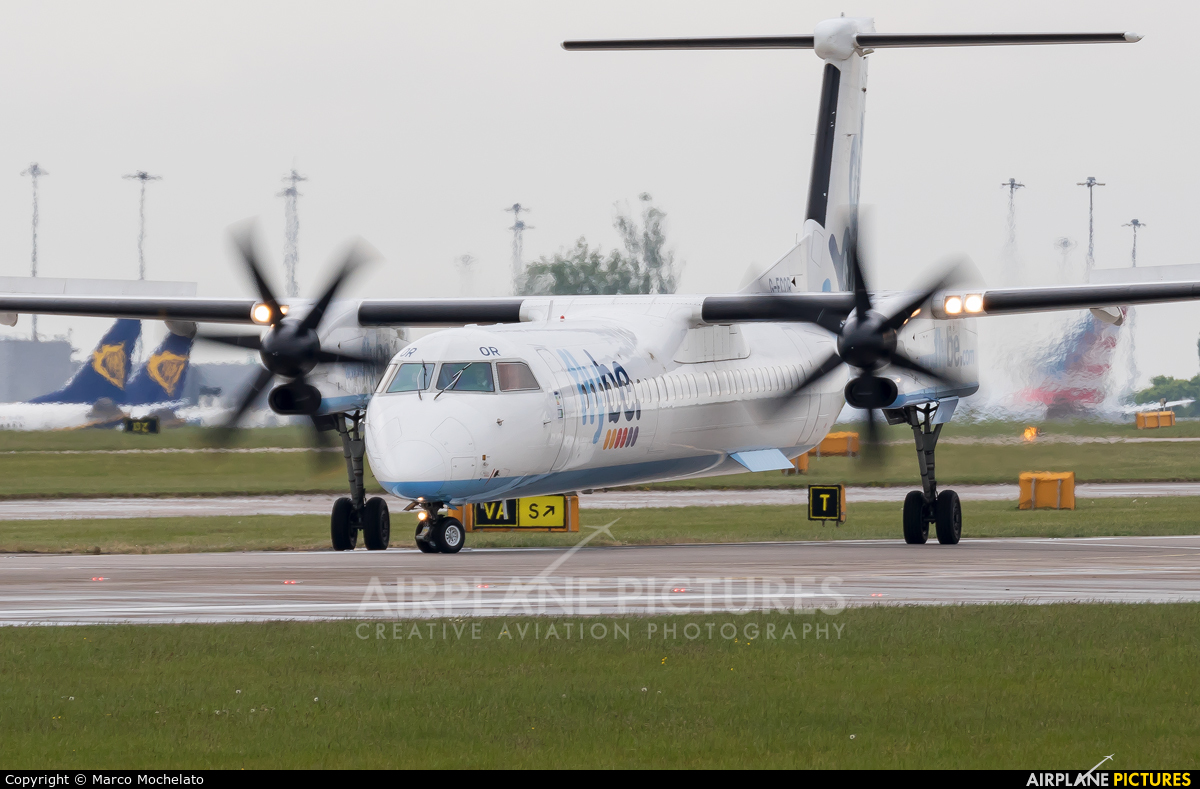 Flybe G-ECOR aircraft at Manchester