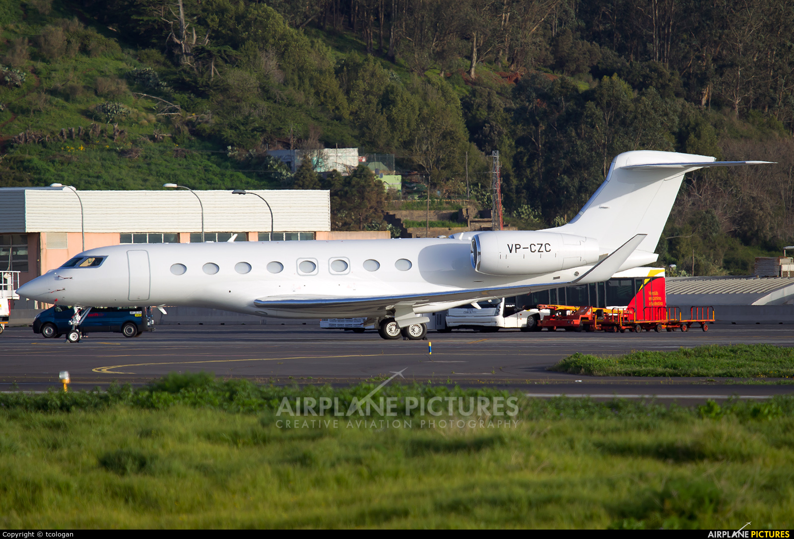 Private VP-CZC aircraft at Tenerife Norte - Los Rodeos