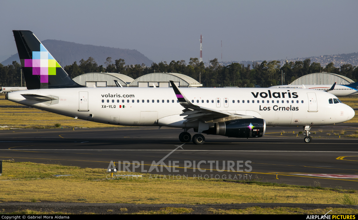 Volaris XA-VLQ aircraft at Mexico City - Licenciado Benito Juarez Intl