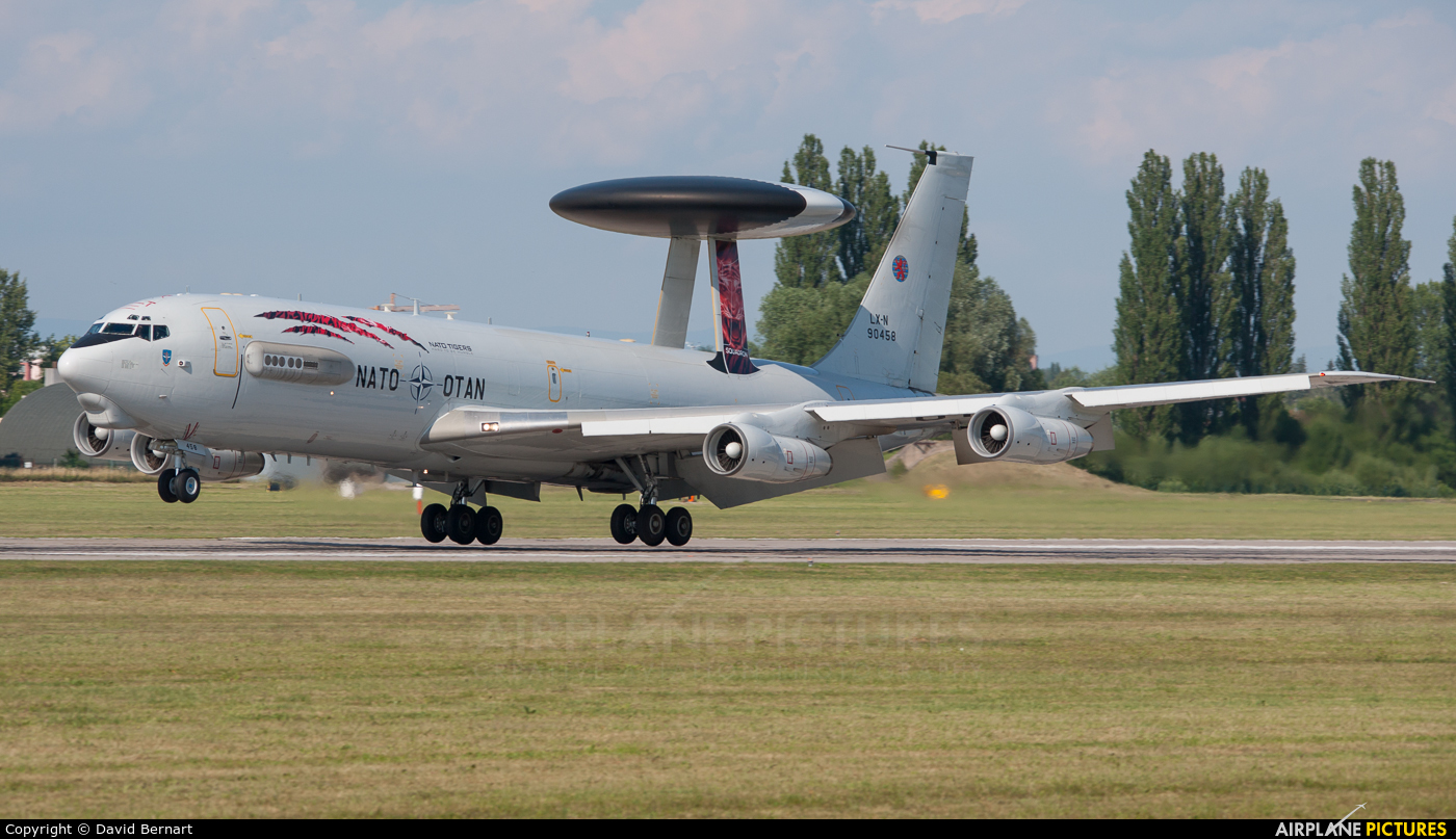 NATO LX-N90458 aircraft at Pardubice