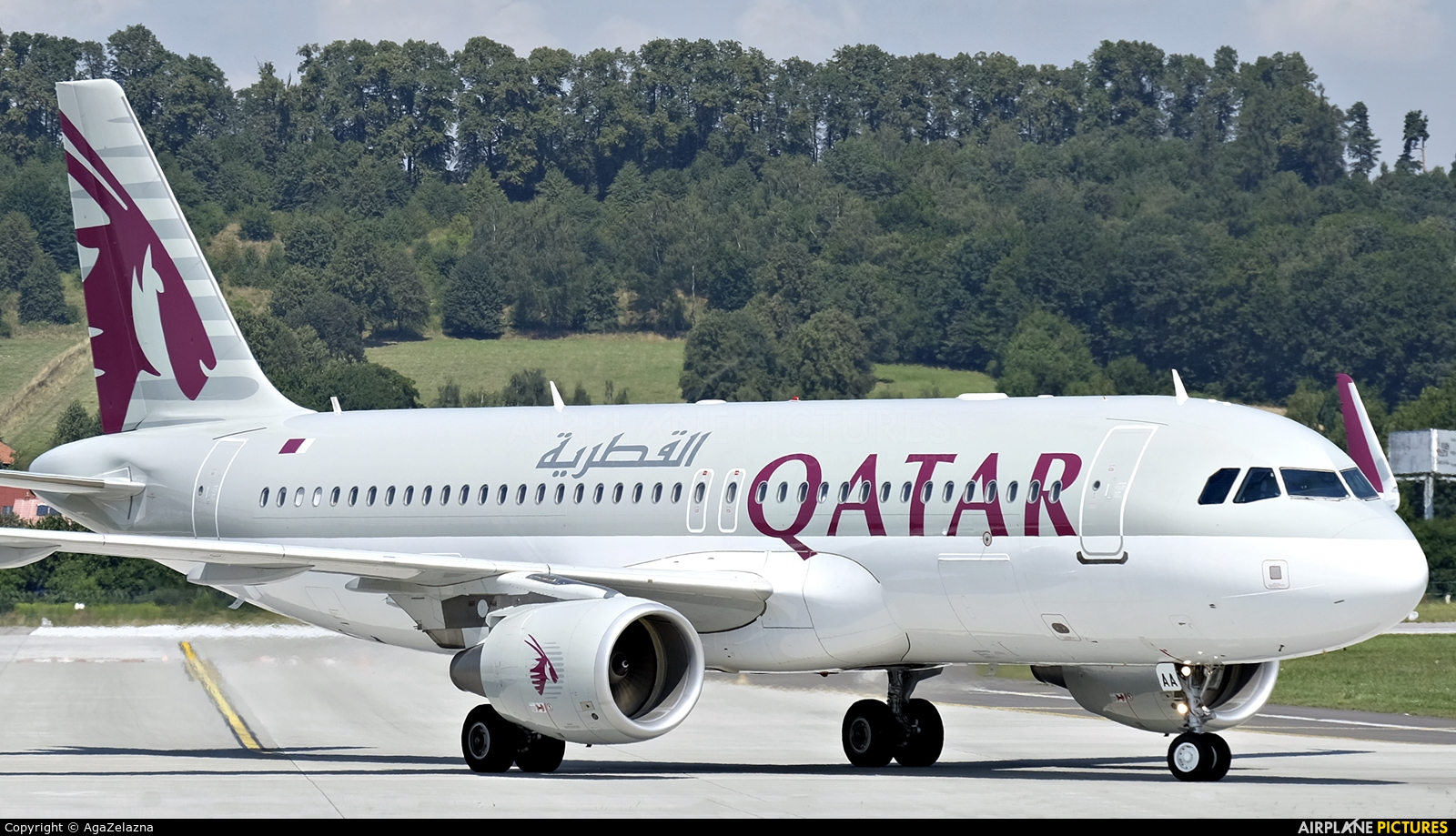 Qatar Airways A7-LAA aircraft at Kraków - John Paul II Intl