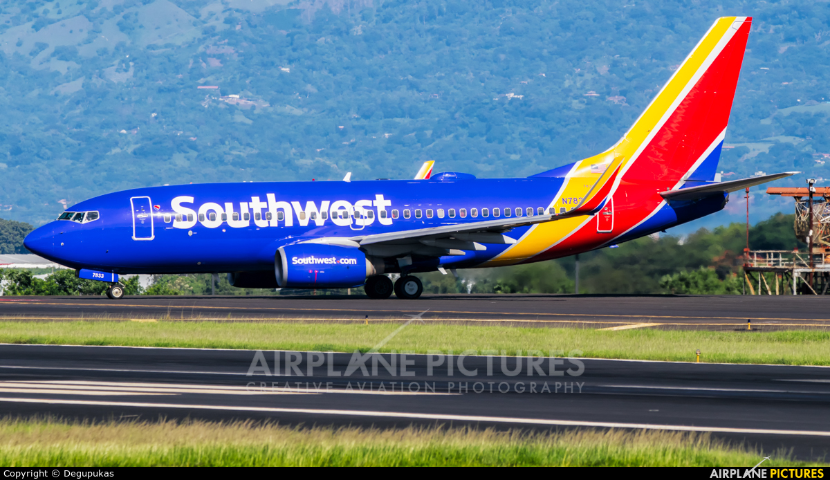 Southwest Airlines N7833A aircraft at San Jose - Juan Santamaría Intl