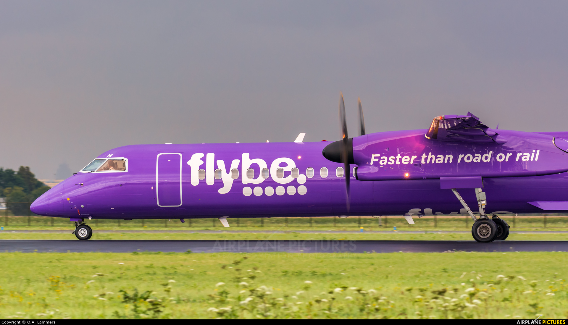 Flybe G-PRPN aircraft at Amsterdam - Schiphol