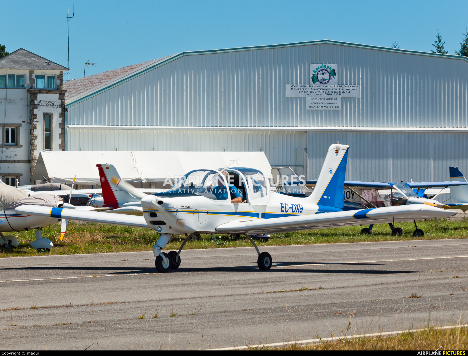 Private EC-DX9 aircraft at Lugo - Rozas