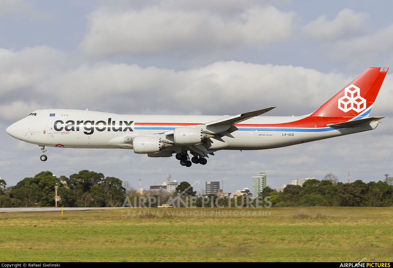 Cargolux LX-VCD aircraft at Curitiba -  Afonso Pena