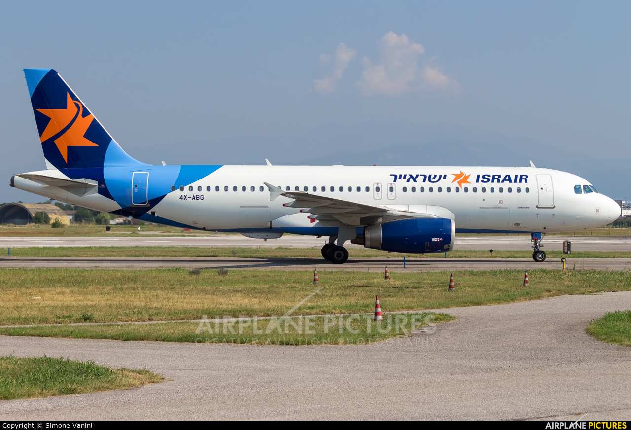 Israir Airlines 4X-ABG aircraft at Verona - Villafranca