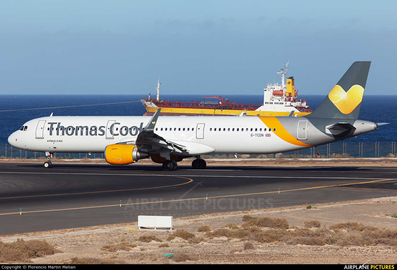 Thomas Cook G-TCDN aircraft at Lanzarote - Arrecife