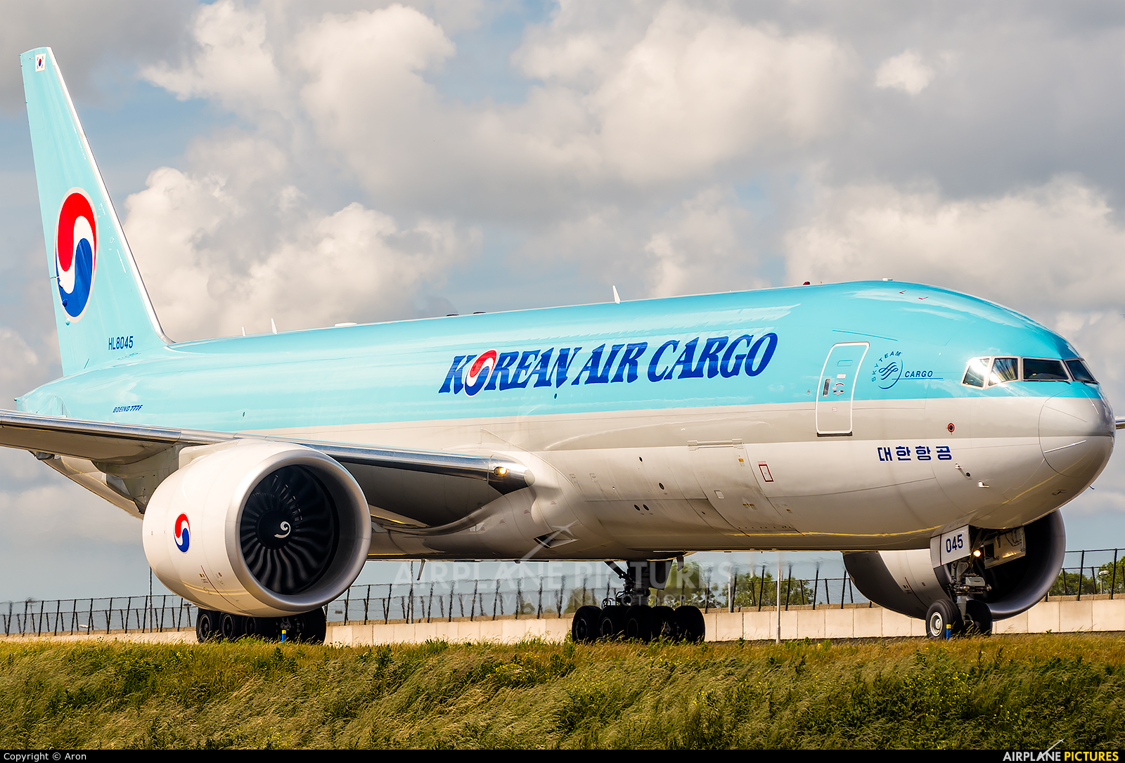 Korean Air Cargo HL8045 aircraft at Amsterdam - Schiphol