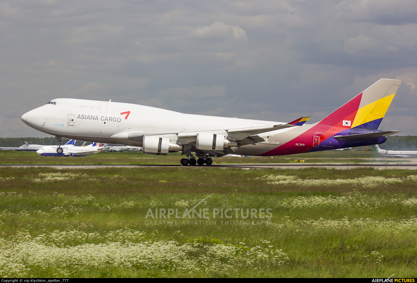 Asiana Cargo HL7415 aircraft at Moscow - Domodedovo