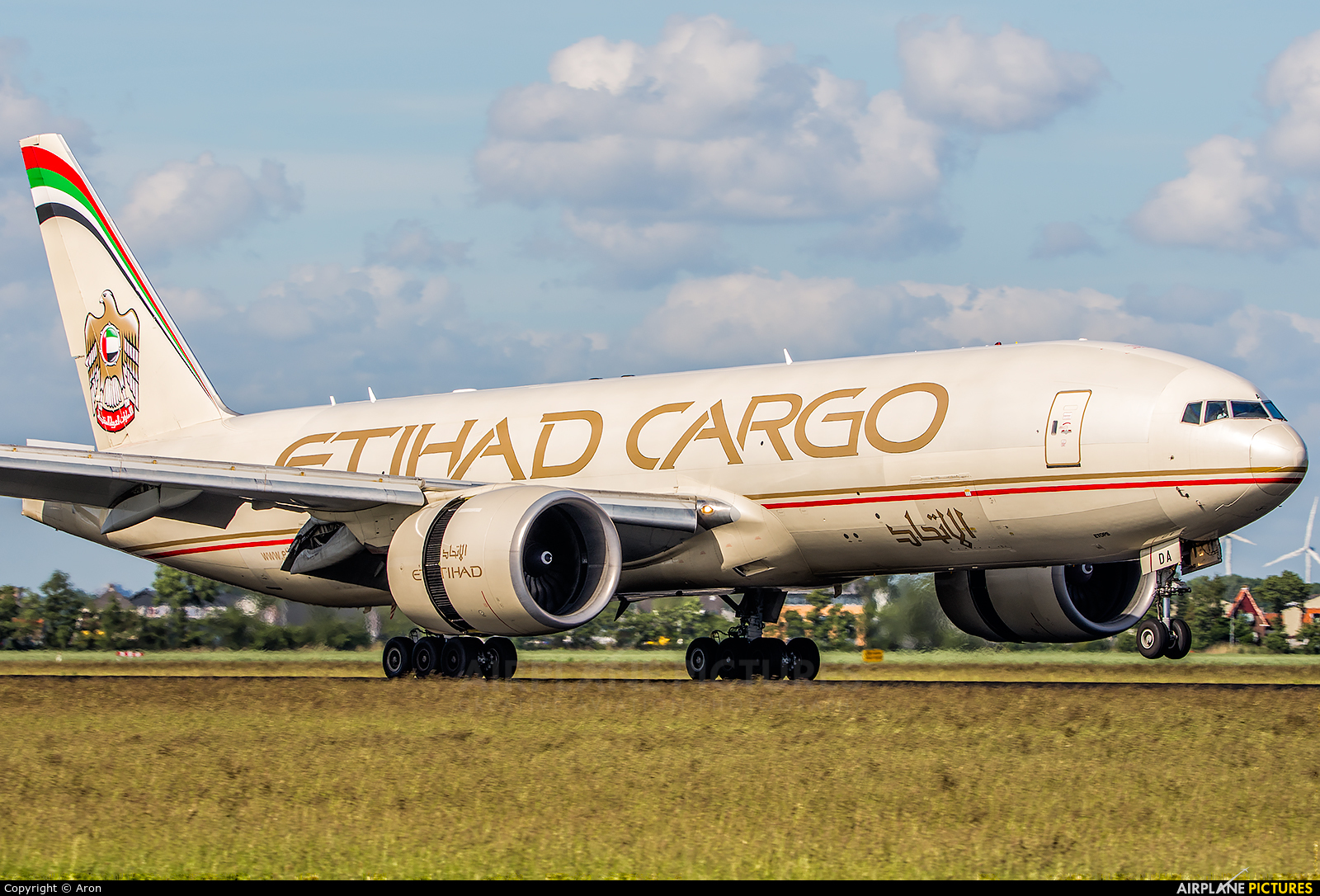 Etihad Cargo A6-DDA aircraft at Amsterdam - Schiphol