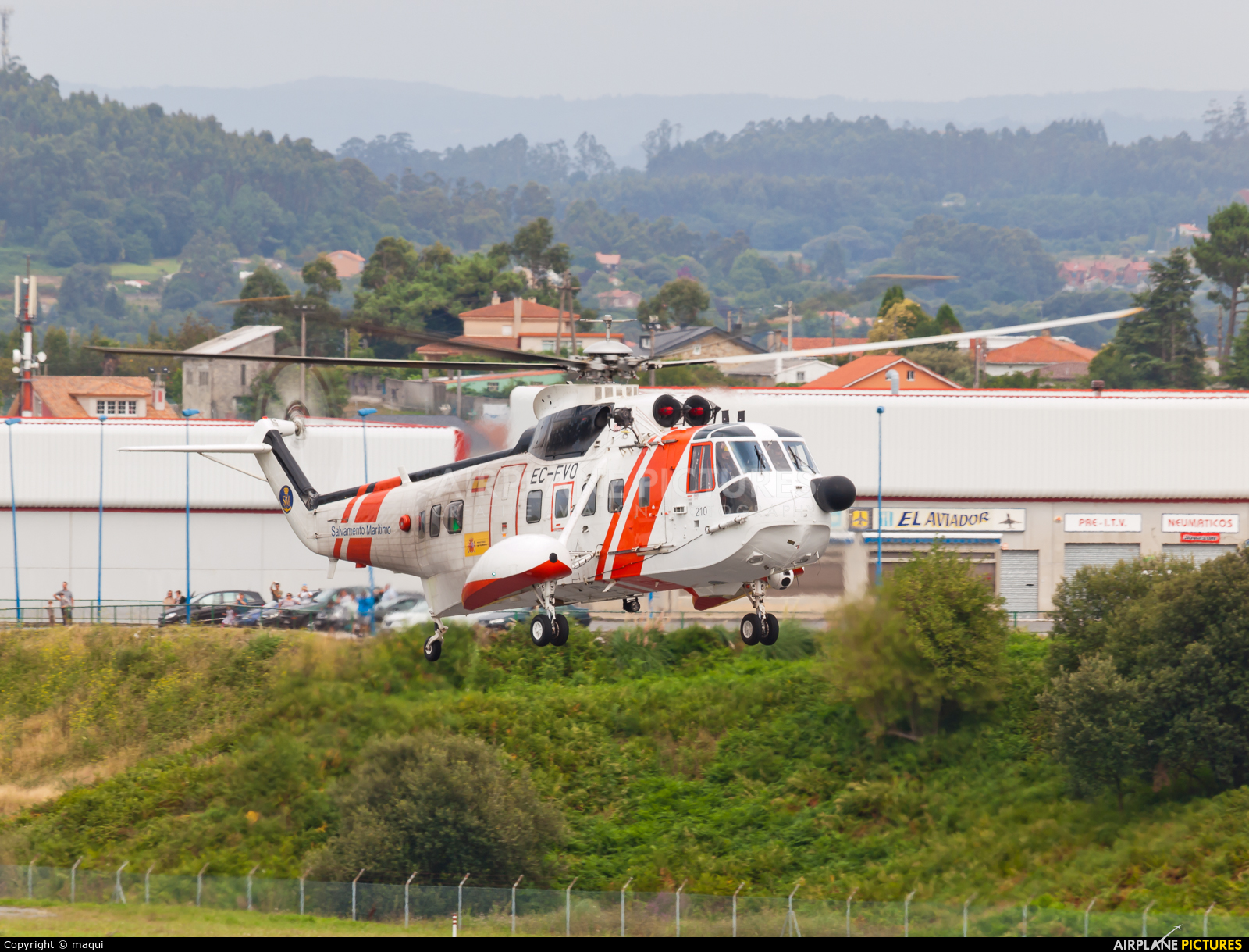 Spain - Coast Guard EC-FVO aircraft at La Coruña