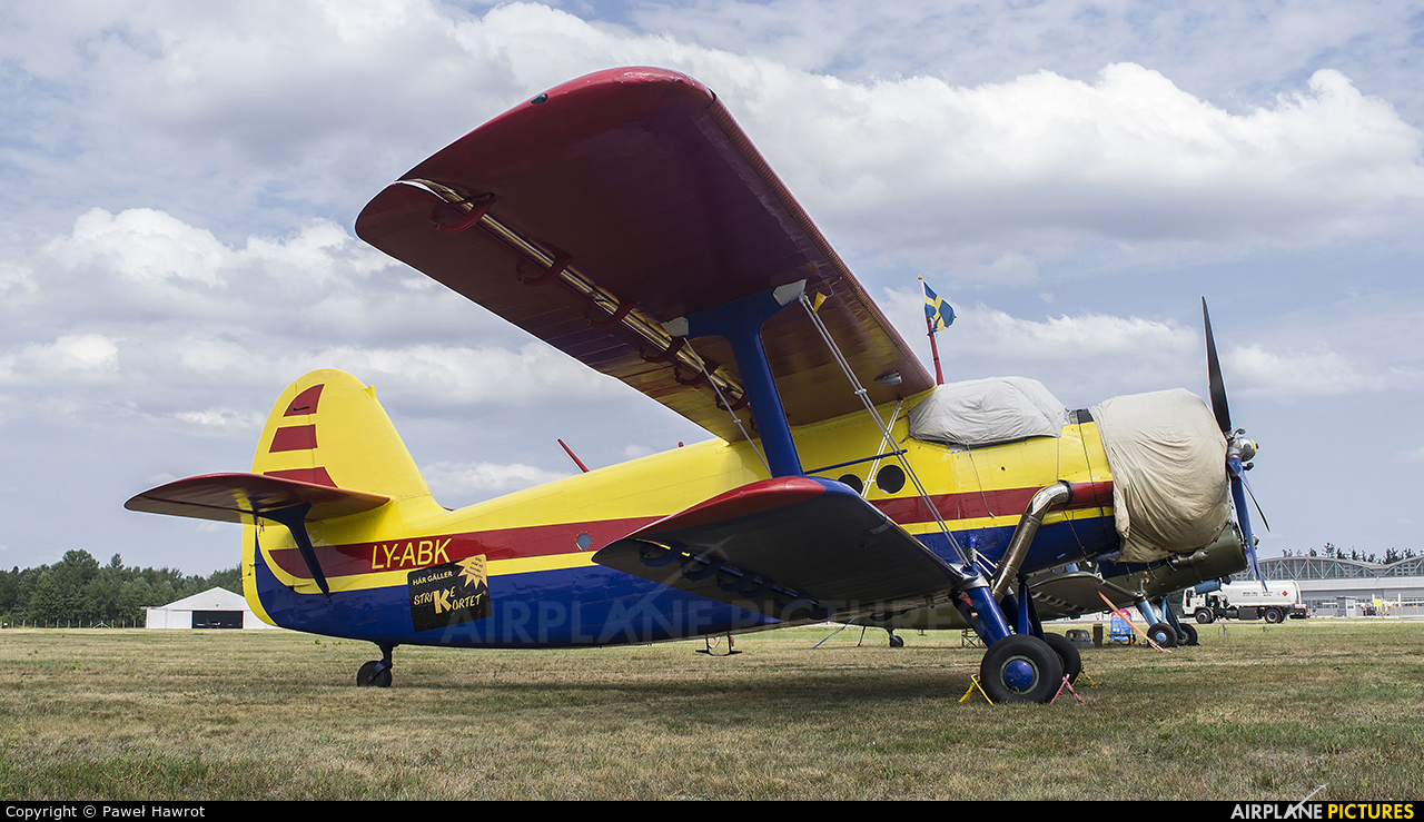 Private LY-ABK aircraft at Mielec