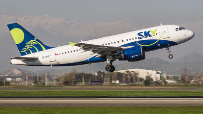 CC-AID - Sky Airlines (Chile) Airbus A319