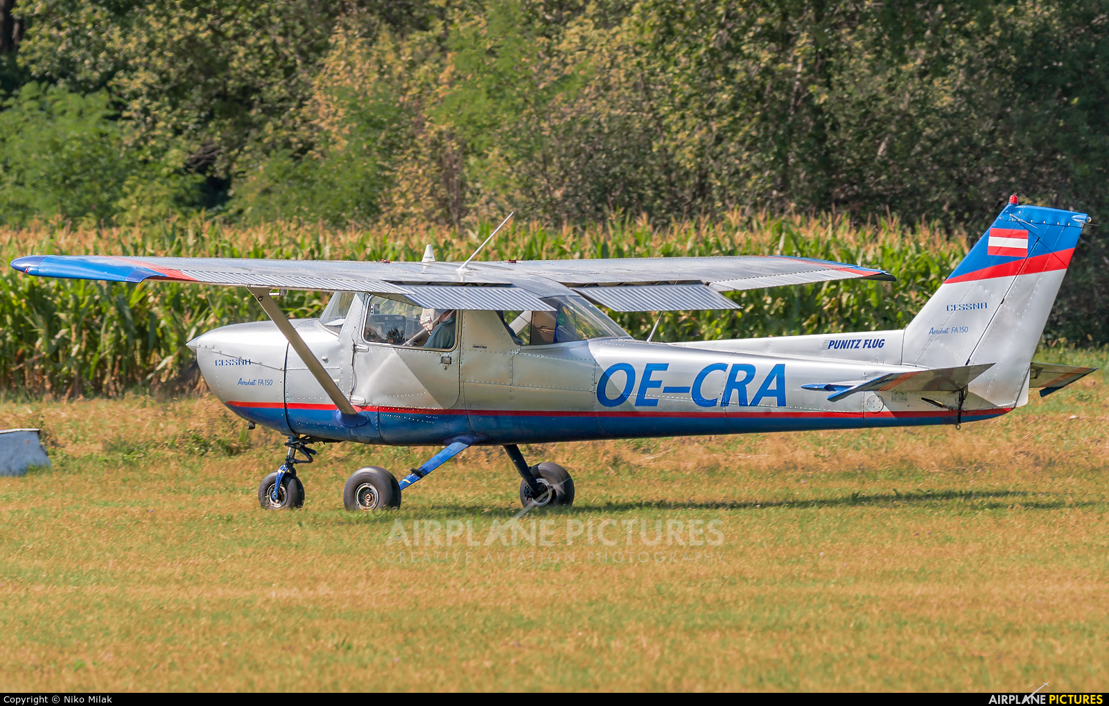 Private OE-CRA aircraft at Murska Sobota
