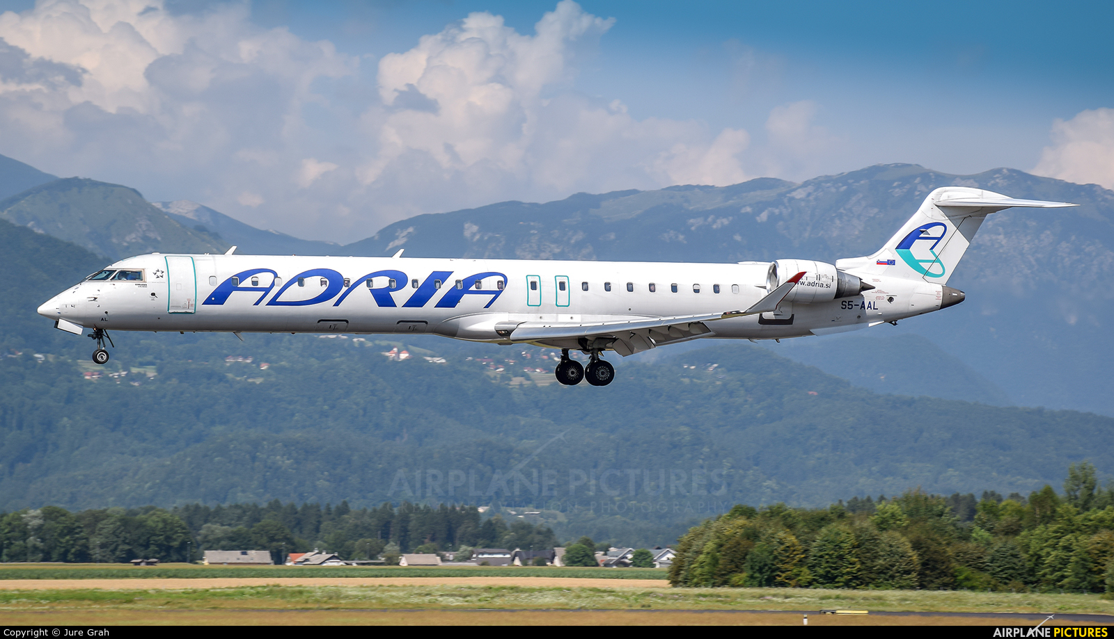 Adria Airways S5-AAL aircraft at Ljubljana - Brnik