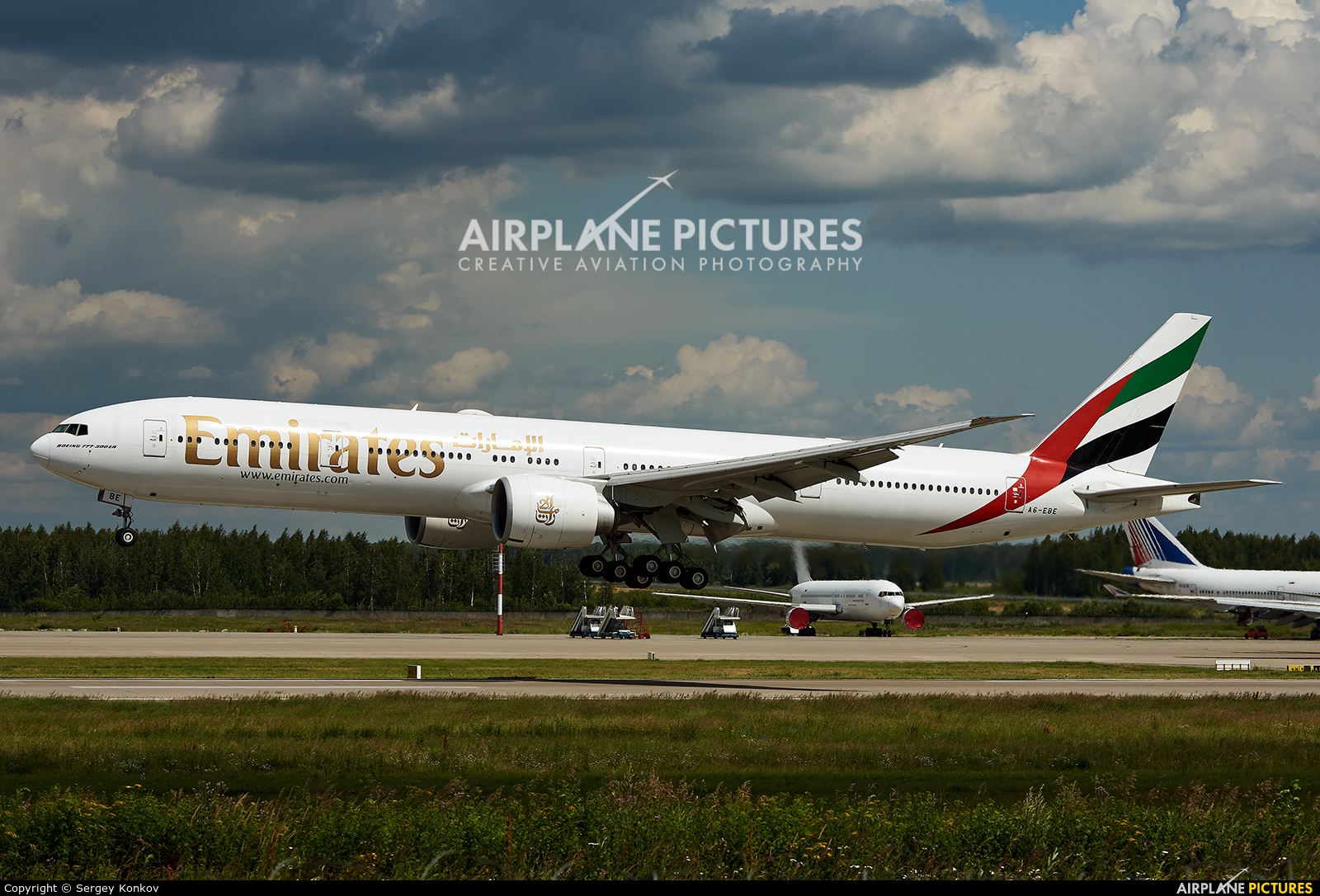 Emirates Airlines A6-EBE aircraft at Moscow - Domodedovo