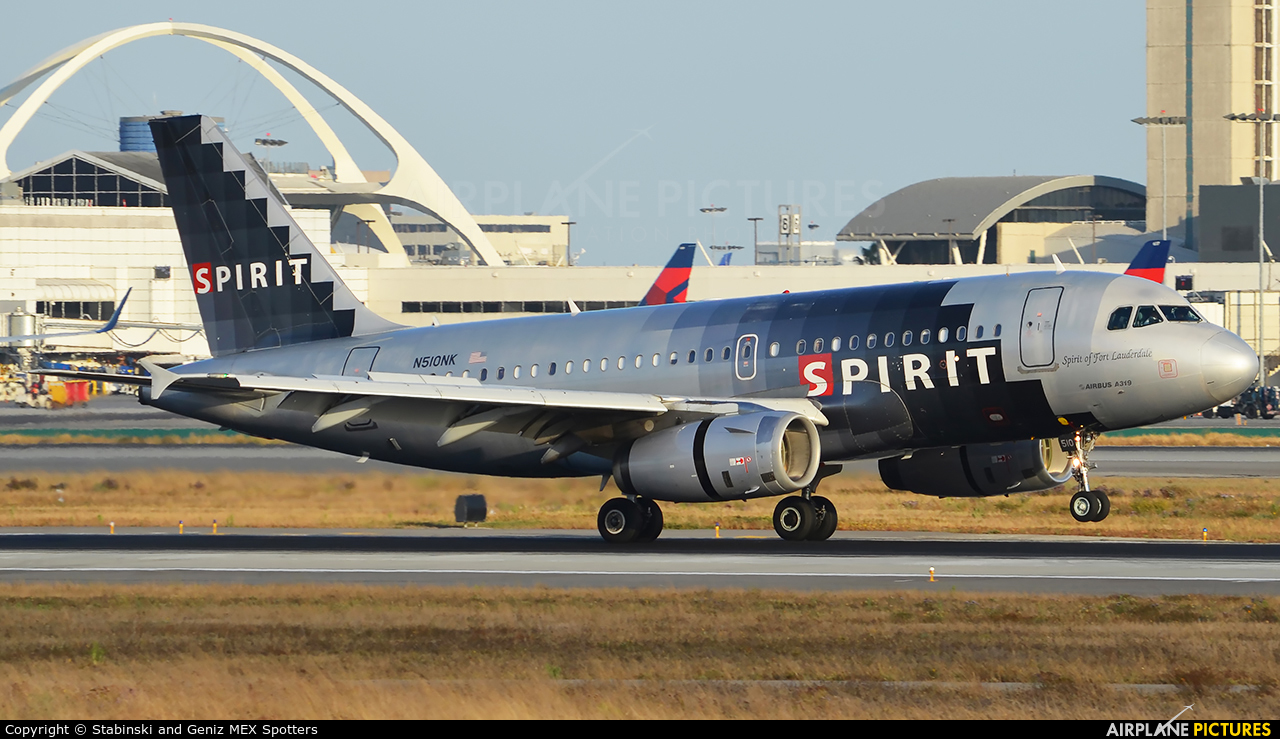 Spirit Airlines N510NK aircraft at Los Angeles Intl