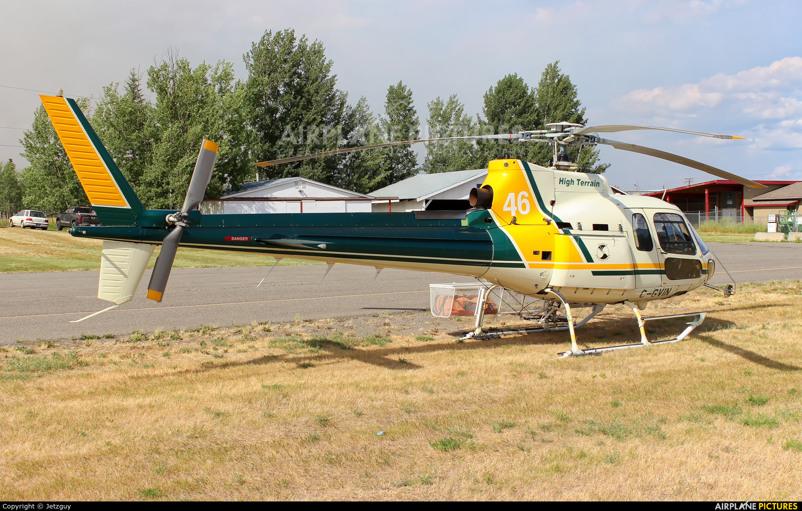 High Terrain Helicopters C-GVIN aircraft at 100 Mile House, BC