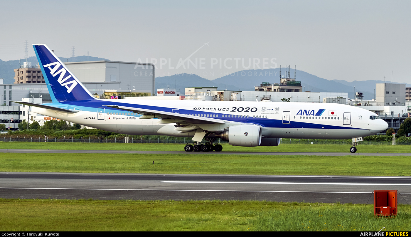 ANA - All Nippon Airways JA744A aircraft at Osaka - Itami Intl