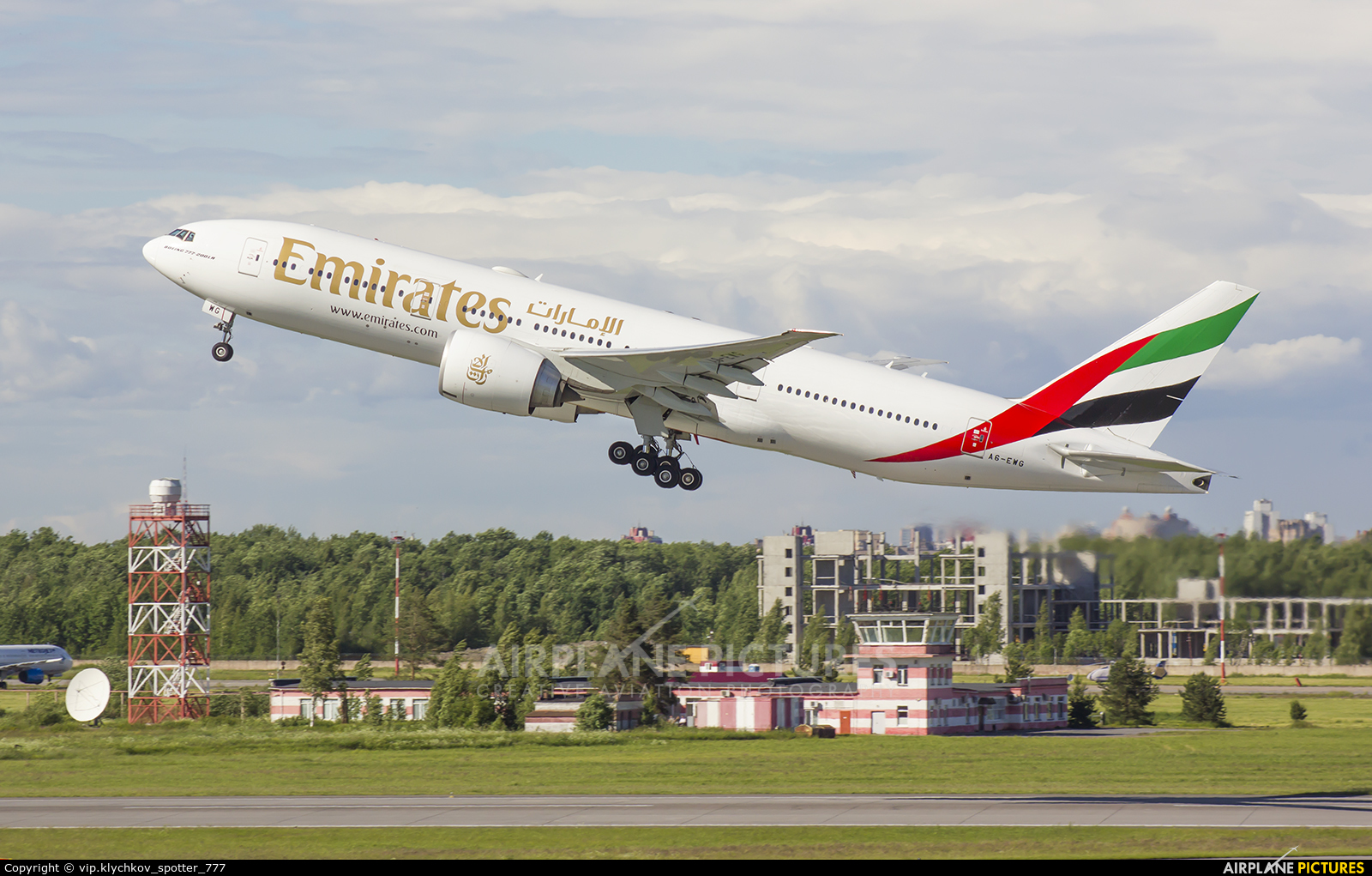 Emirates Airlines A6-EWG aircraft at St. Petersburg - Pulkovo