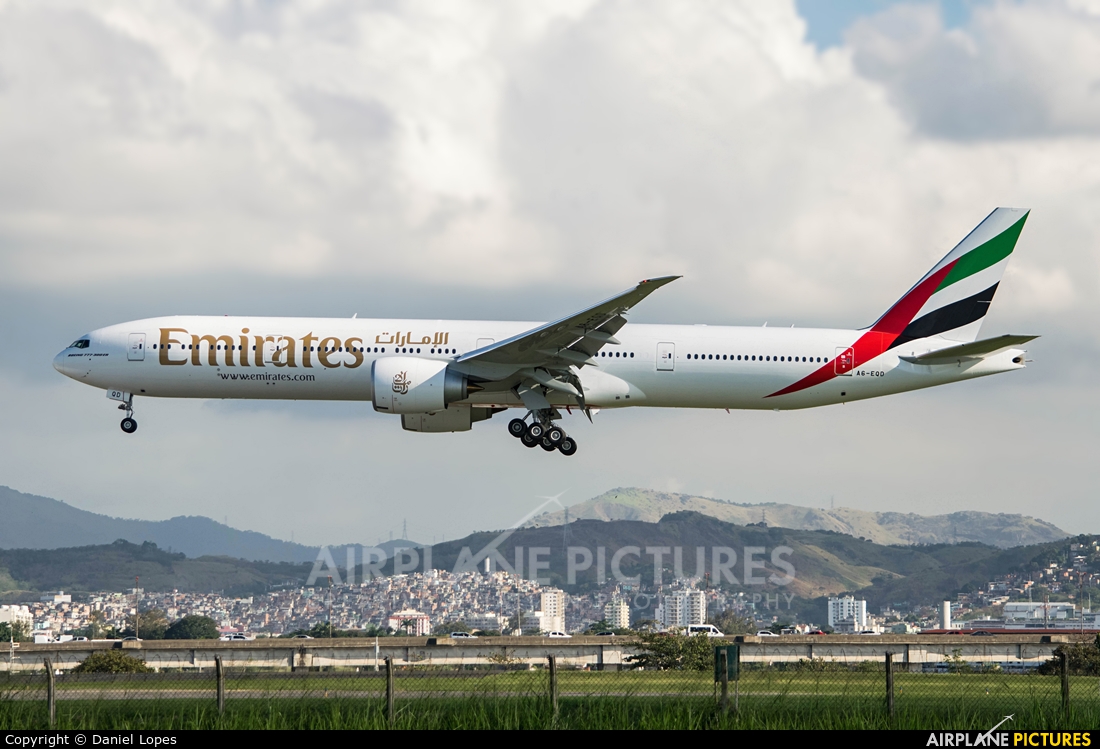 Emirates Airlines A6-EQD aircraft at Rio de Janeiro/Galeão Intl - Antonio Carlos Jobim