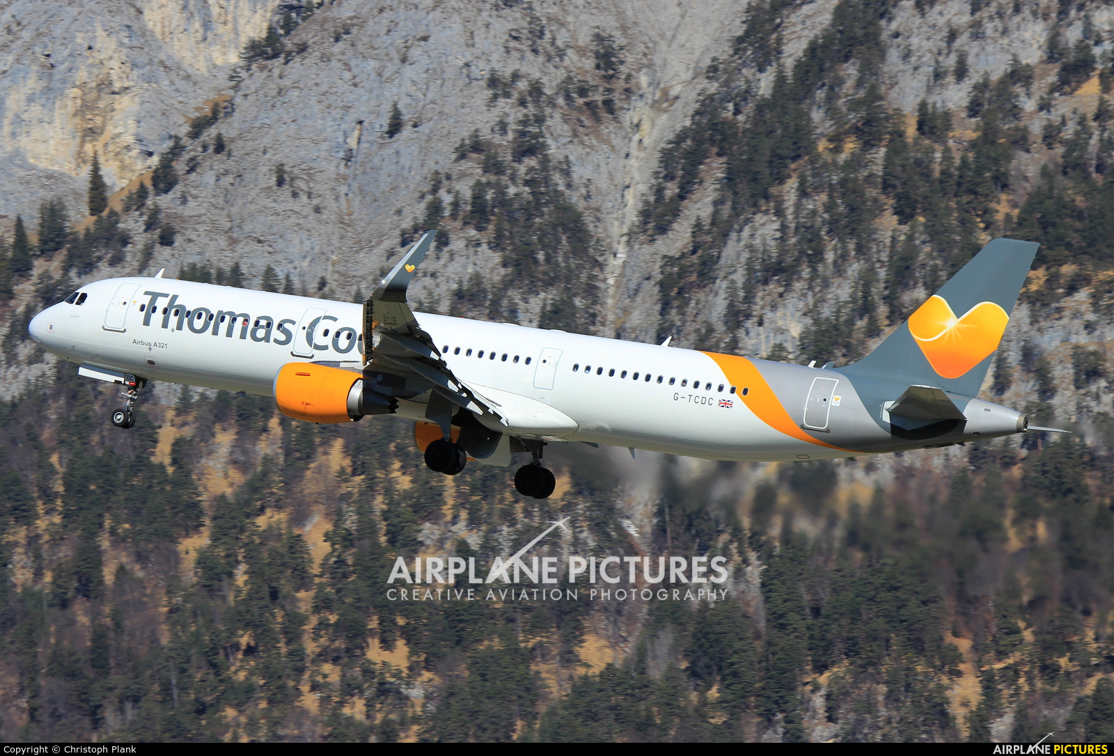 Thomas Cook G-TCDC aircraft at Innsbruck