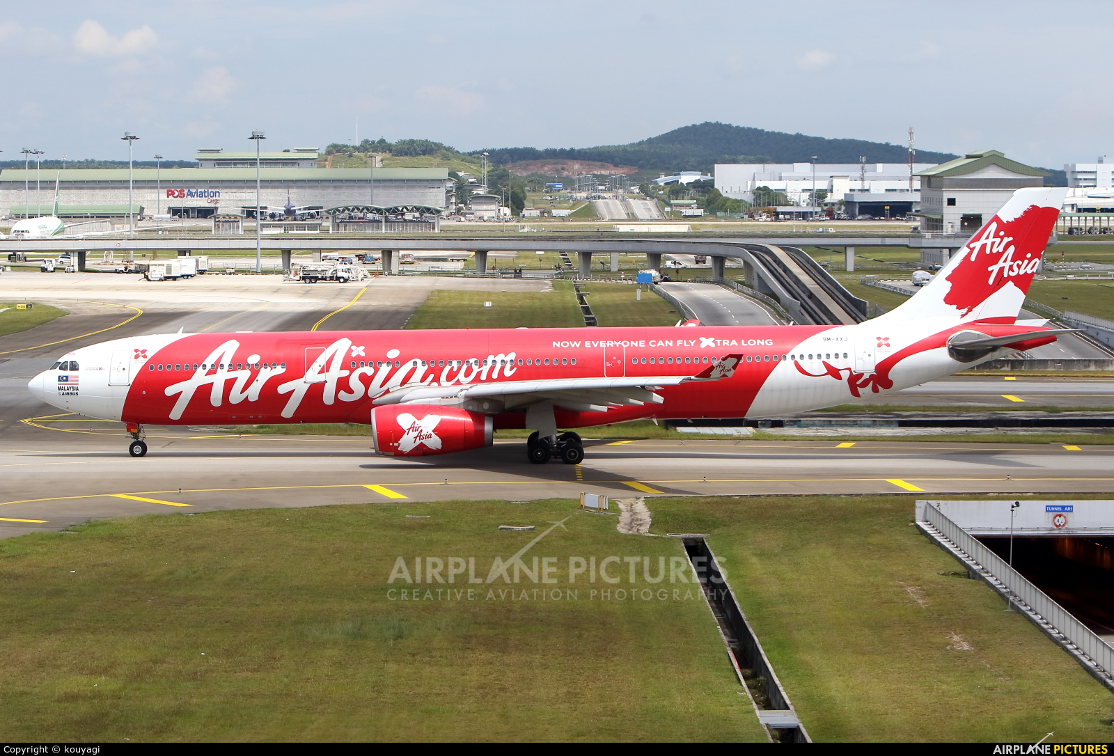 AirAsia X 9M-XXJ aircraft at Kuala Lumpur Intl