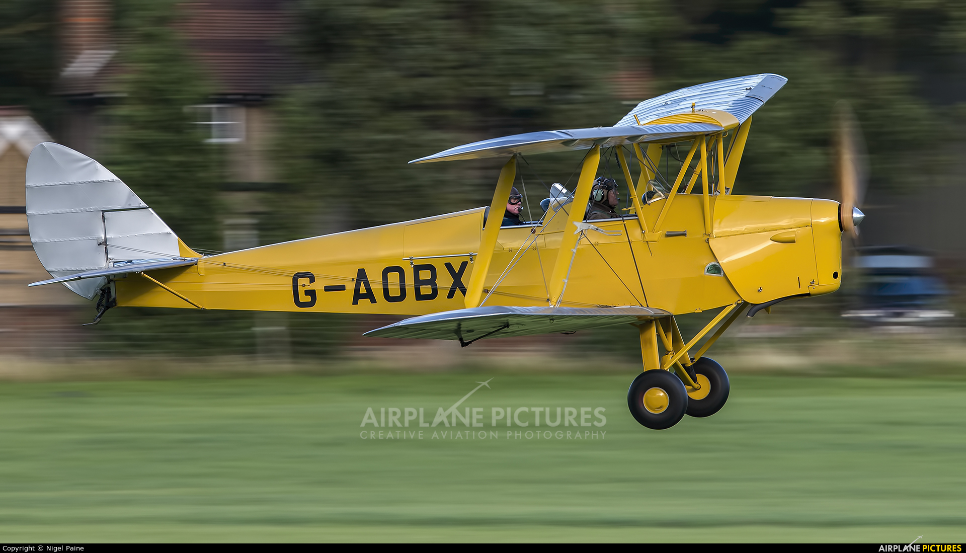 Private G-AOBX aircraft at Old Warden