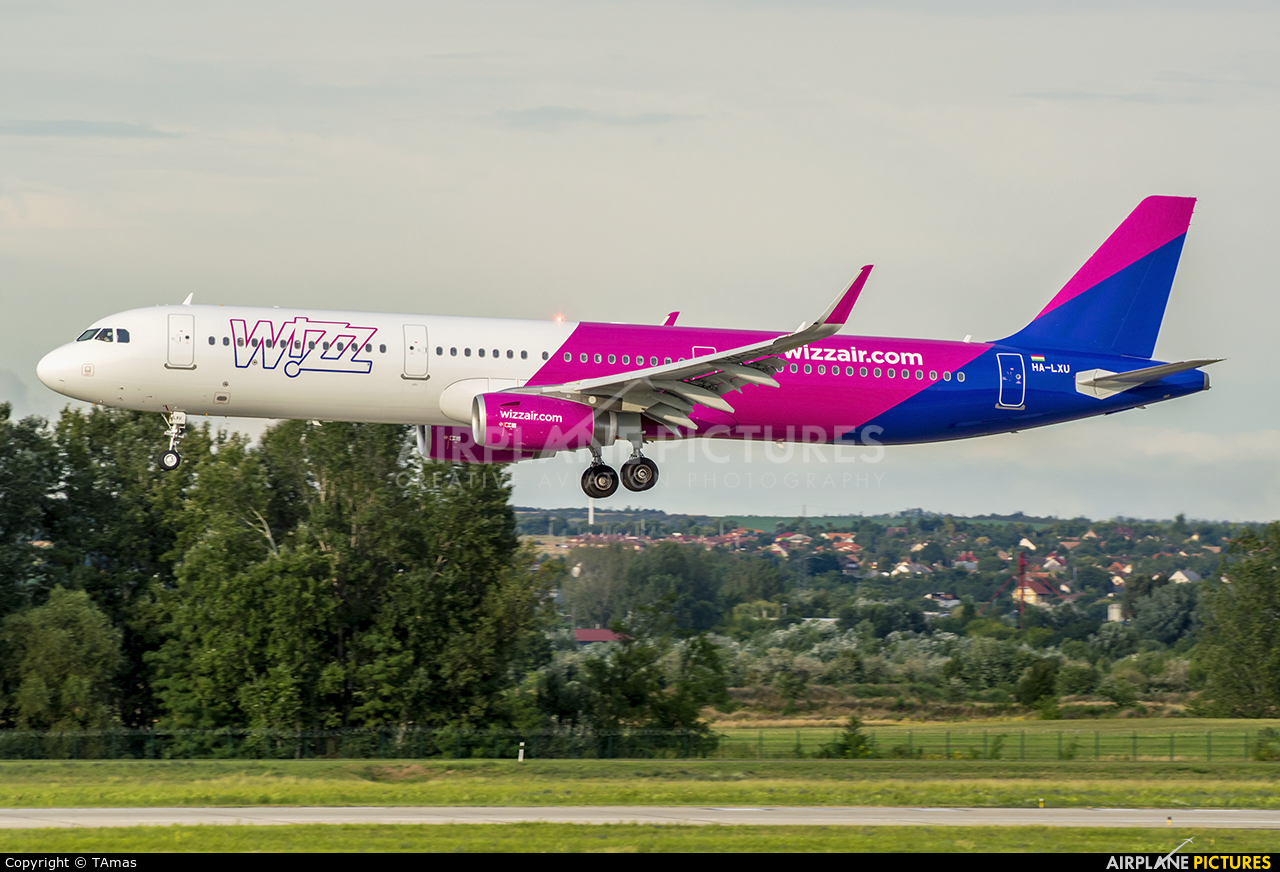 Wizz Air HA-LXU aircraft at Budapest Ferenc Liszt International Airport