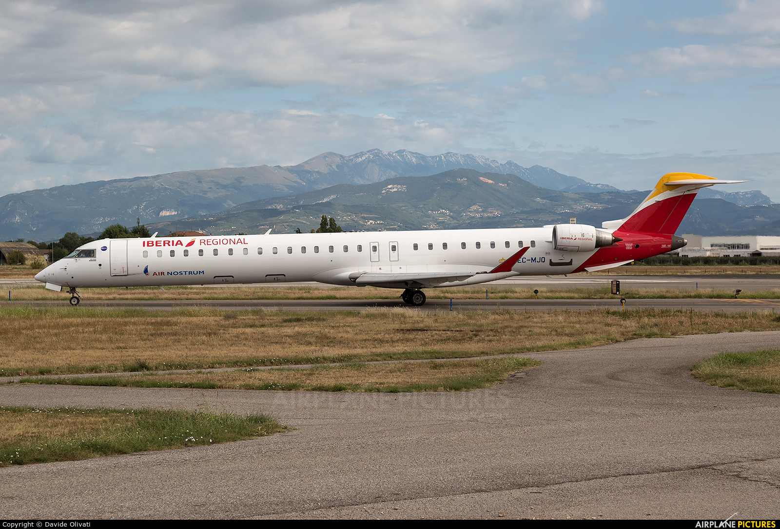 Air Nostrum - Iberia Regional EC-MJQ aircraft at Verona - Villafranca