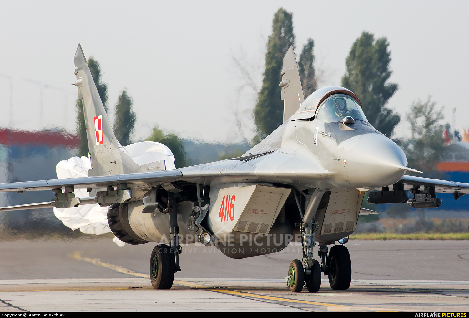 Poland - Air Force 4116 aircraft at Bucharest - Aurel Vlaicu Intl