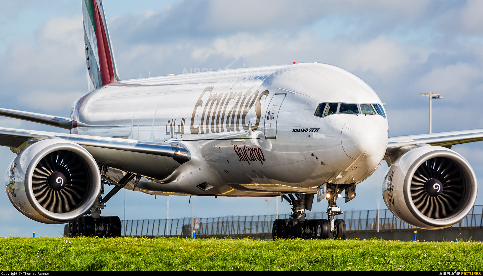 Emirates Sky Cargo A6-EFO aircraft at Amsterdam - Schiphol