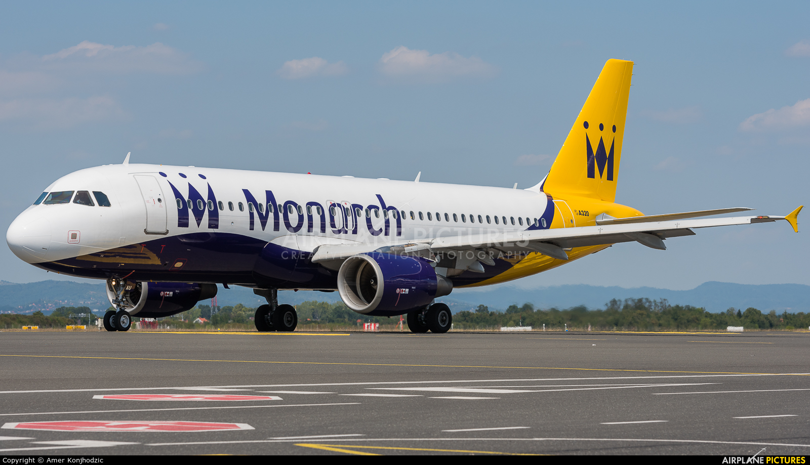 Monarch Airlines G-ZBAU aircraft at Zagreb