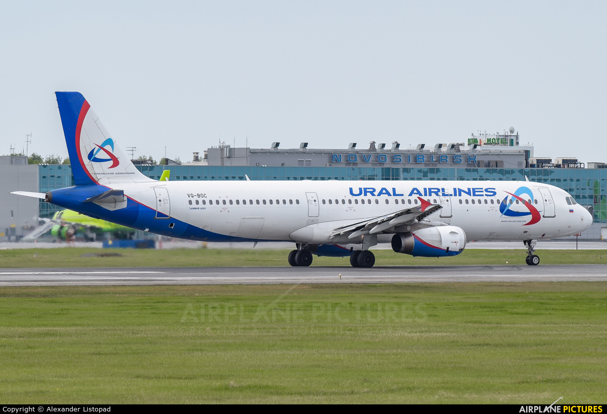 Ural Airlines VQ-BOC aircraft at Novosibirsk