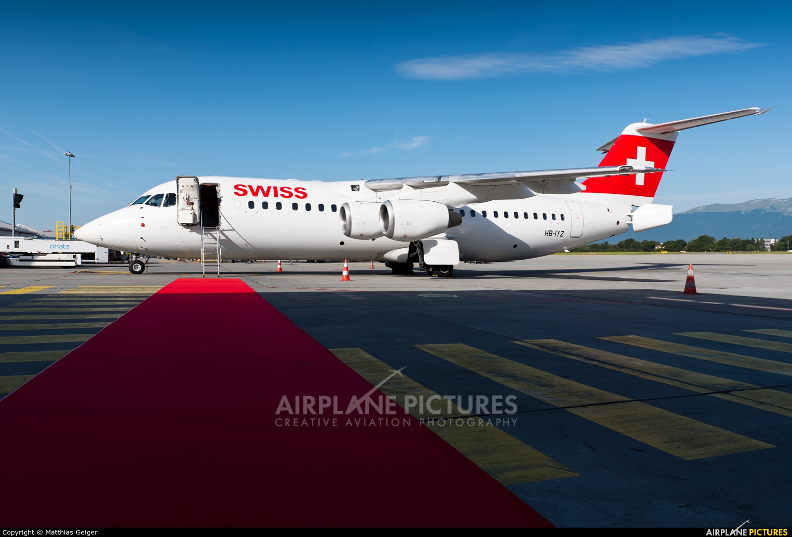 Swiss HB-IYZ aircraft at Geneva Intl