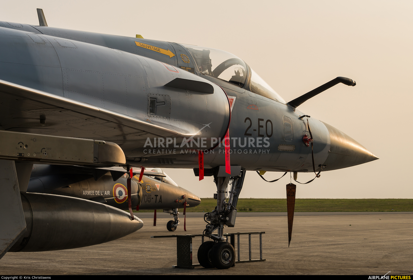 France - Air Force 2-EO aircraft at Albert - Picardie