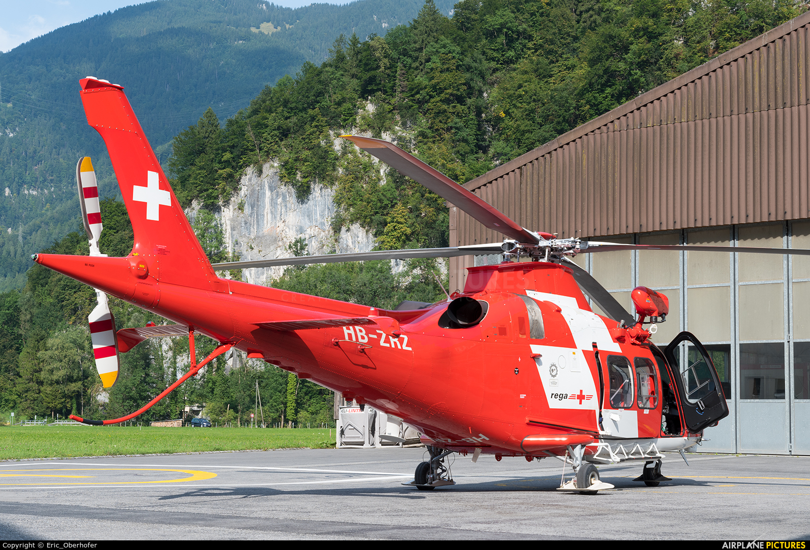 REGA Swiss Air Ambulance  HB-ZRZ aircraft at Mollis