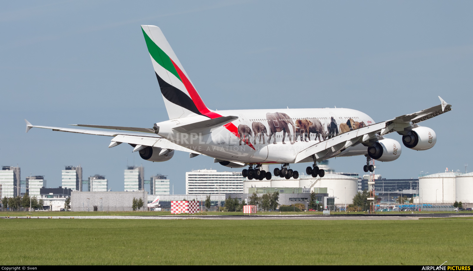 Emirates Airlines A6-EEI aircraft at Amsterdam - Schiphol
