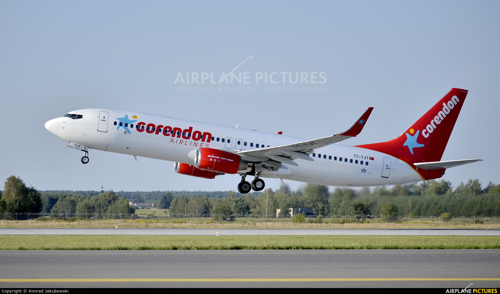 Corendon Airlines TC-TJT aircraft at Katowice - Pyrzowice