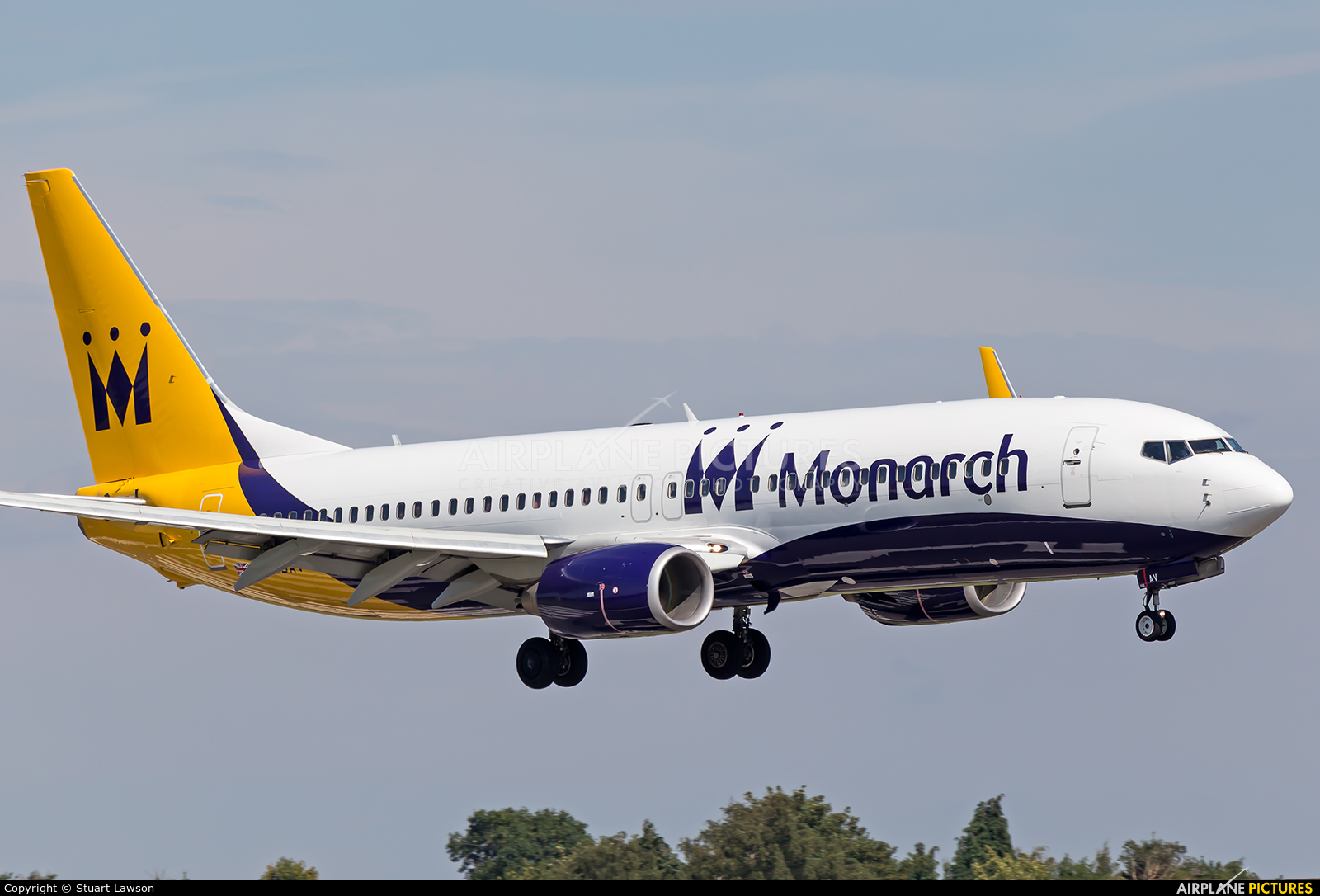 Monarch Airlines G-ZBAV aircraft at Birmingham